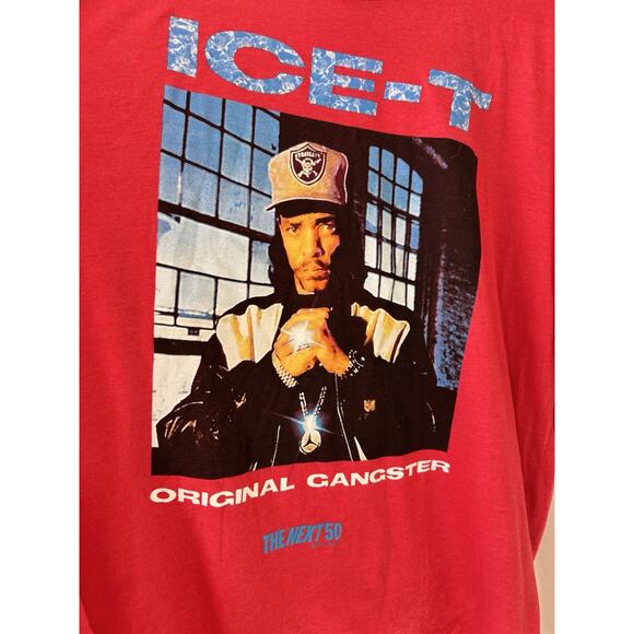 NWOT ICE-T Original Gangster The Next 50 Red Short Sleeve T-Shirt Mens Size 3XL - Picture 3 of 4